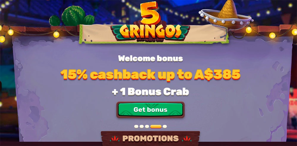 5Gringos Welcome Bonus