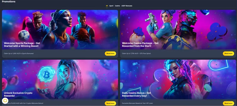 Bettilt Casino welcome bonus and promotions for Australian players