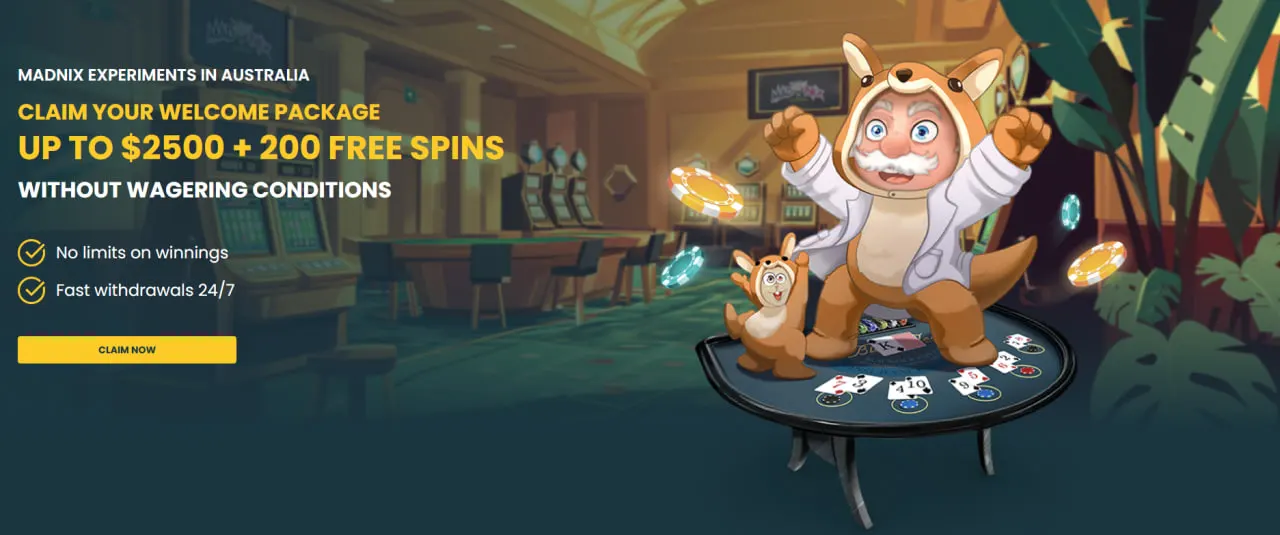 Madnix Welcome Bonus
